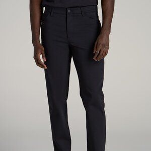 New American Tall 365 Stretch 5-Pocket TAPERED Pants -Tall Men -Black Size 32/32